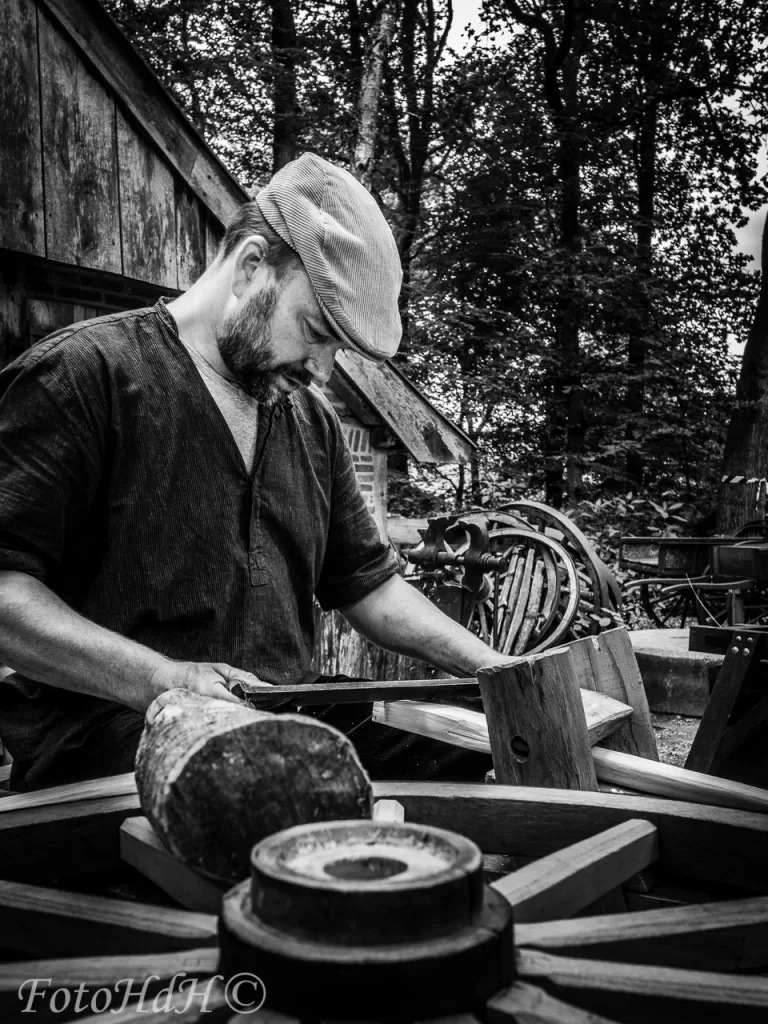 Arnhem, Houtbewerken, Openluchtmuseum, Portret, Wagenmaker, fotohdh